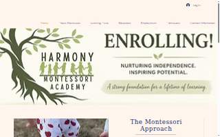 Harmony Montessori Academy website