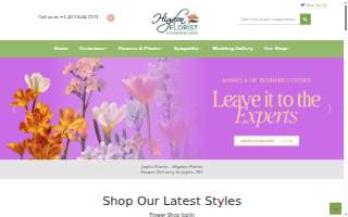 Higdon Florist & Flower Delivery website