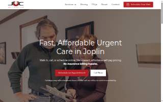 Joplin Urgent Care website