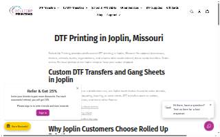 Rolled Up Printing website