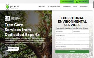 Terry's Tree Service website