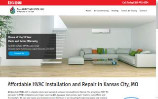 All About Air HVAC LLC website