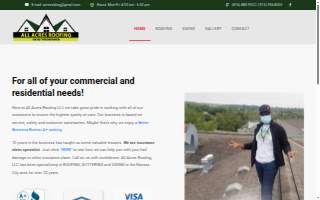 All Acres Roofing website