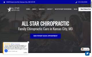 All Star Chiropractic website