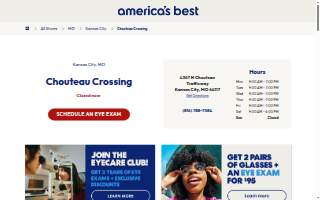 America's Best Contacts & Eyeglasses of Kansas City website