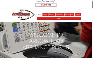 Arrowhead Appliance Repair of Kansas City website