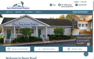 Barry Road Animal Hospital website