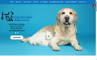 Claycomo Animal Hospital website