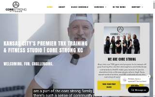CORE Strong Fitness website
