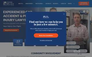 Foster Wallace Personal Injury Lawyers website