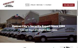 Greg's Lock & Key Service website