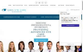 Grin Eye Care of Kansas City website