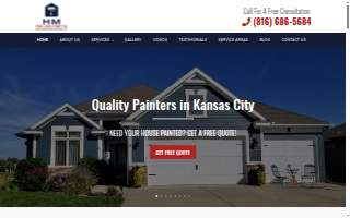 H M Precision Painting House Painters Kansas City website