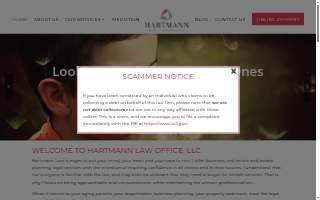 Hartmann Law Office LLC website