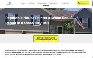 Home Pros Painting And Home Repairs of Kansas City website