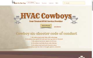 HVAC Cowboys website