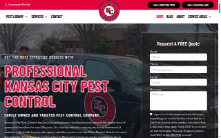 Kansas City Pest Control website