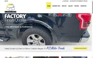 KC Motor Trendz Scratch & Dent Repair website