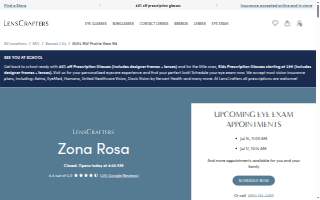 LensCrafters of Kansas City website