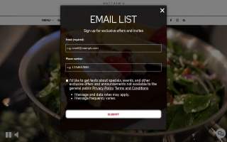 Matthew's Catering website