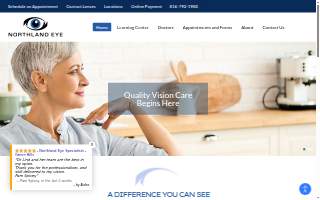 Northland Eye Specialists website