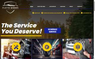 Platte Woods Precision Auto Care website