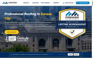 Premier Roofing Company of Kansas City website