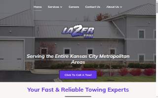 Lazer Tow Service of Kansas City website