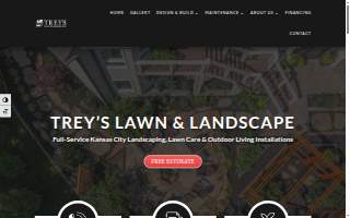 Trey's Lawn & Landscape website