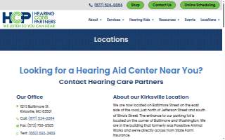 Hearing Care Partners website