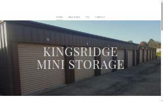 Kingsridge Mini Storage website