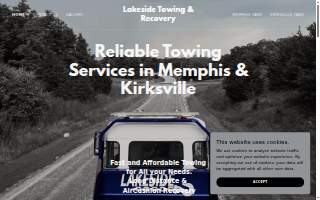 Lakeside Towing Kirksville website