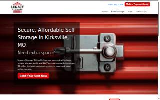 Legacy Storage Kirksville website