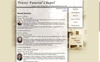 Travis Funeral Chapel website