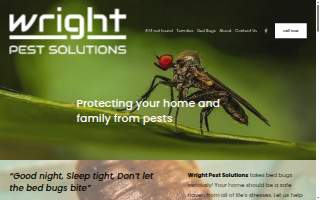 wright pest solutions website