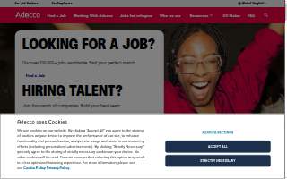 Adecco Staffing of Kirkwood website