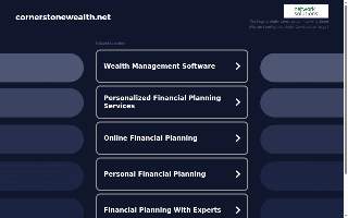 Cornerstone Wealth Management website