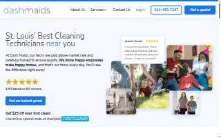 Dash Maids website