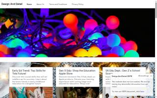 Design & Detail website