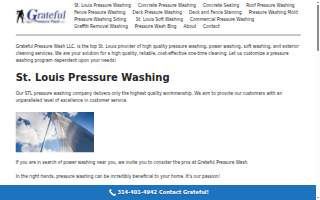 Grateful Pressure Wash website
