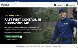 Holper's Pest & Animal Solutions STL website