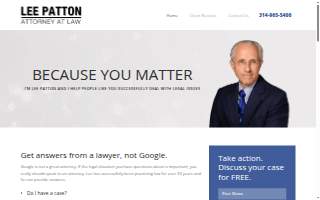 Lee Patton Law website