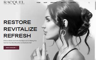 Racquel Aesthetics & Wellness website