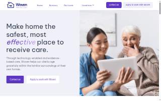 Woven Home Care website