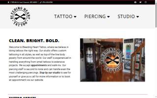 Bleeding Heart Tattoo website