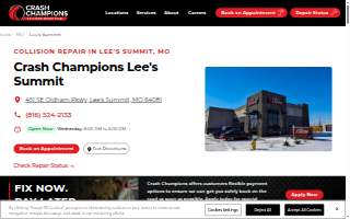 Crash Champions Collision Repair Lee's Summit website