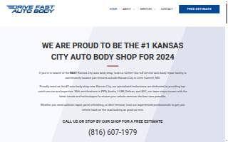 Drive Fast Auto Body website