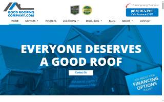 Good Roofing Company website