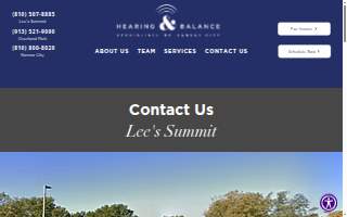 Hearing & Balance Specialists of Kansas City website