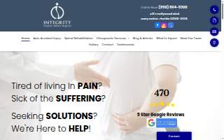 Integrity Chiropractic website